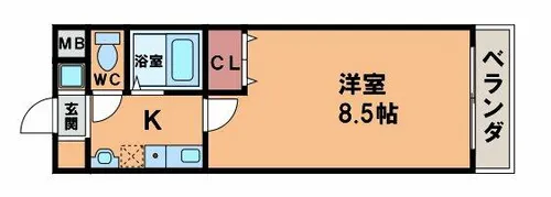 フェニックス【4階】の間取り