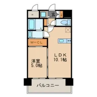 オルゴグラート森ノ宮東館【8階】の間取り