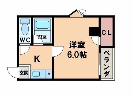 フレール西田辺【9階】の間取り