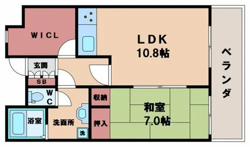 マンション芦紅【6階】の間取り