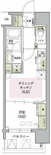 アーバネックス大阪天満宮Ⅱ【2階】の間取り