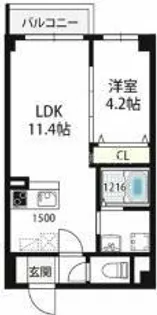 RET umekita【402号室】の間取り