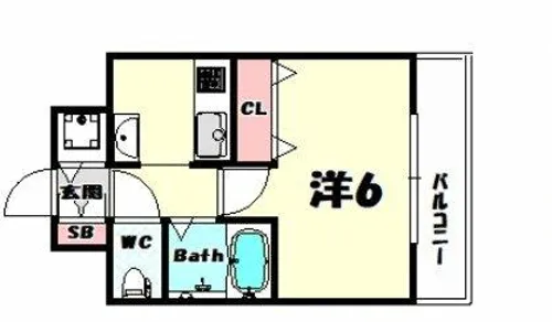 ウォームスヴィル神戸元町JP【4階】の間取り