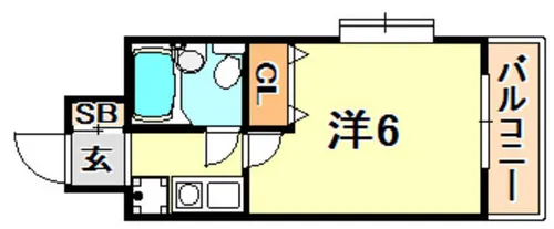 ダイアパレス水木通弐番館【3階】の間取り
