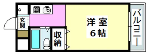 ゼンコウコーポラス1番館【208号室】の間取り