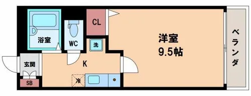 リバティコート【3階】の間取り