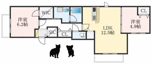 ShaMaison Brezza【1階】の間取り
