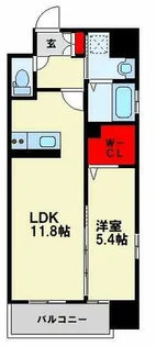 Muu.黒崎【7階】の間取り