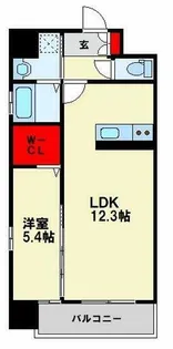 Muu.黒崎【5階】の間取り