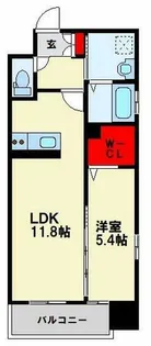 Muu.黒崎【7階】の間取り