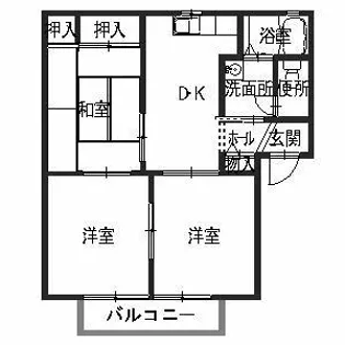 エスポアール北豊中【2階】の間取り
