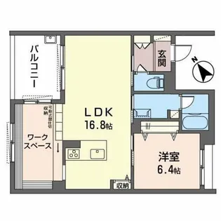 ビレッジズシャーメゾン【2階】の間取り