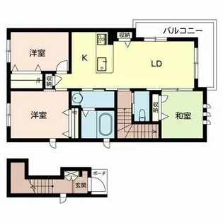 Carina Casa I・II【B201号室】の間取り