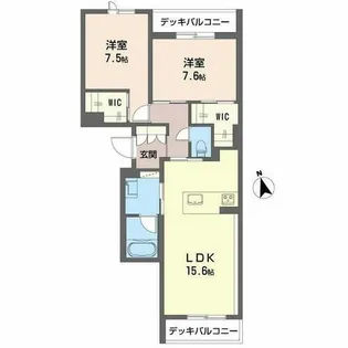 アンド ベンジャミン【0101号室】の間取り