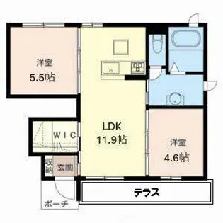 Charme【B102号室】の間取り