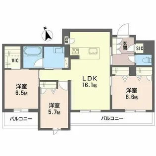 アンド ベンジャミン【0202号室】の間取り