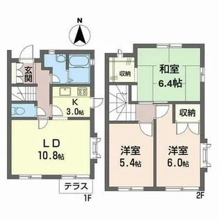 吉村メゾネット【1階】の間取り