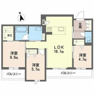 アンド ベンジャミン【0402号室】の間取り
