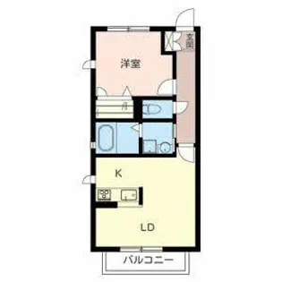 グリシーヌなかもず【0203号室】の間取り