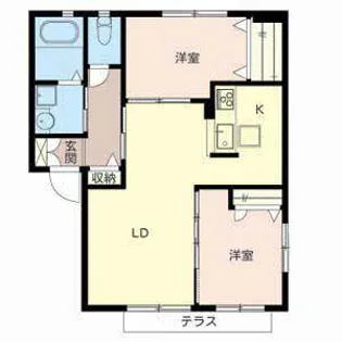 シャーメゾンリーフI【0103号室】の間取り