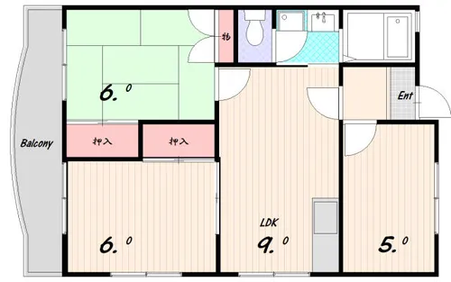 3LDKの間取り画像