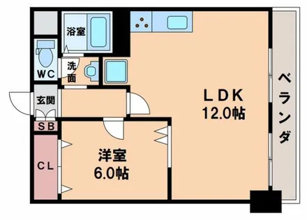 リゾート天王寺【11階】の間取り