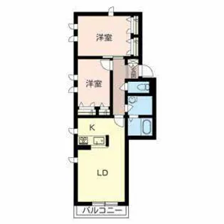 ボナール上穂積【0205号室】の間取り