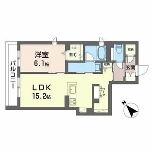 シャーメゾン ツールマレー【0302号室】の間取り