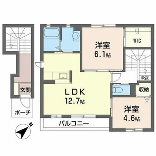 シャーメゾン縁【0205号室】の間取り