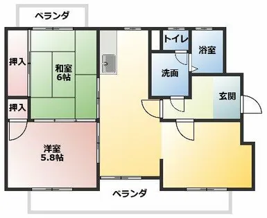 コーポアネックス【1階】の間取り