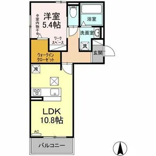 スリジェ【3階】の間取り