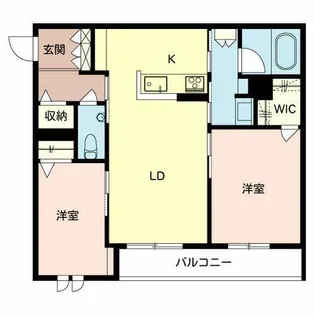 シャーメゾン・アリエッタ・清風荘【0206号室】の間取り