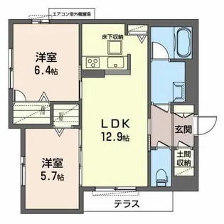シャーメゾン 跡坂【0101号室】の間取り