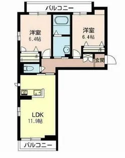 ソシア ベルデュール【0205号室】の間取り