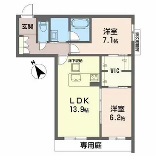 プログレス【0103号室】の間取り