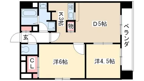 YS上前津【207号室】の間取り