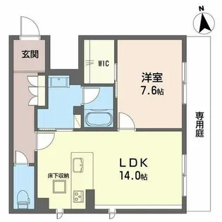 エミネントベレオ大橋【A0101号室】の間取り