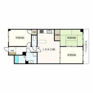 浄心ステーションビル南館【6階】の間取り