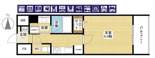 セイワパレス新大阪【3階】の間取り