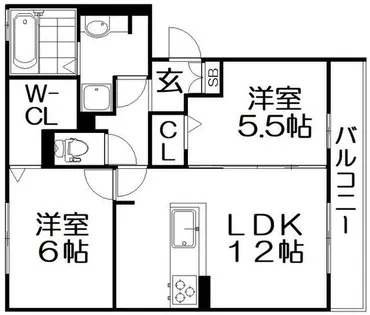 Fiorente Uno【303号室】の間取り