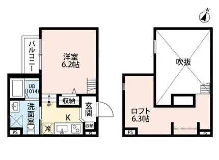 大阪府大阪市此花区春日出中2丁目【アパート】の間取り