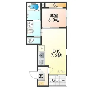 エーデルシュタイン花園伊町【3階】の間取り