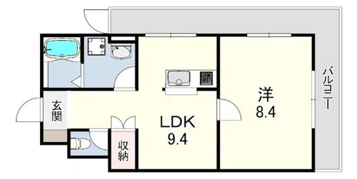 コンフォート武庫川【1階】の間取り