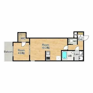 ジーメゾン名古屋楠味鋺アノリス【0101号室】の間取り