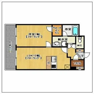 willDo中洲【9階】の間取り