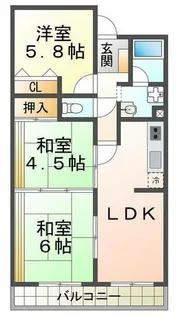 五色山アーバンリズ【2階】の間取り