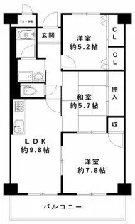 ラフォーレ南平台【305号室】の間取り