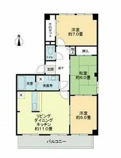 フォブールサウス【2階】の間取り