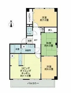 フォブールサウス【2階】の間取り