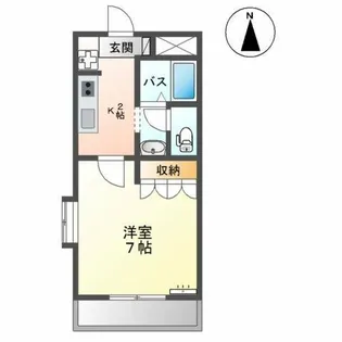 シェラトン【102号室】の間取り